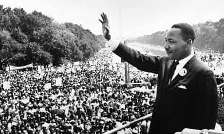 Martin Luther King at the march on Washington in 1963. Photograph: Hulton-Deutsch Collection/CORB