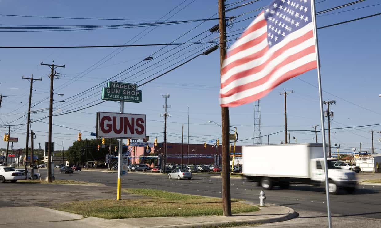 

‘An American is at least twice as likely to be shot dead by a toddler than killed by a terrorist.’
Photograph: Gilles Mingasson/Getty Images
