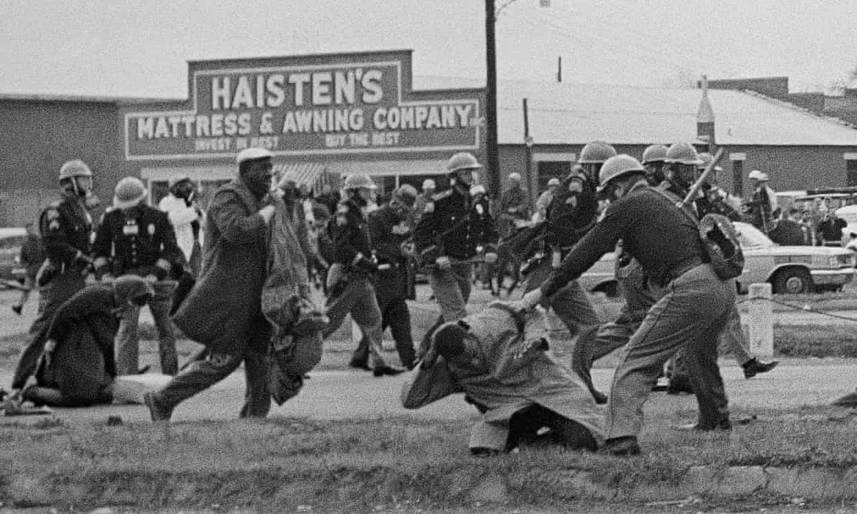 
 State troopers beat civil rights protesters in Selma, Alabama on 7 March 1965. Photograph: Unknown/AP
